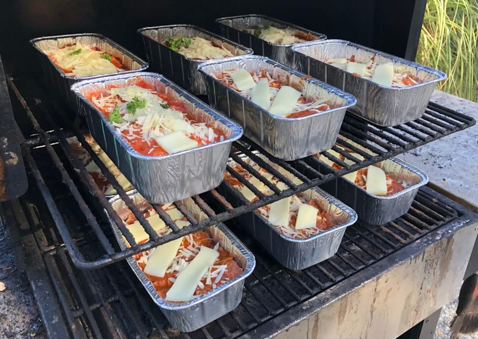 11 Meatloaves ready to be cooked on MAK 2 Star pellet grill