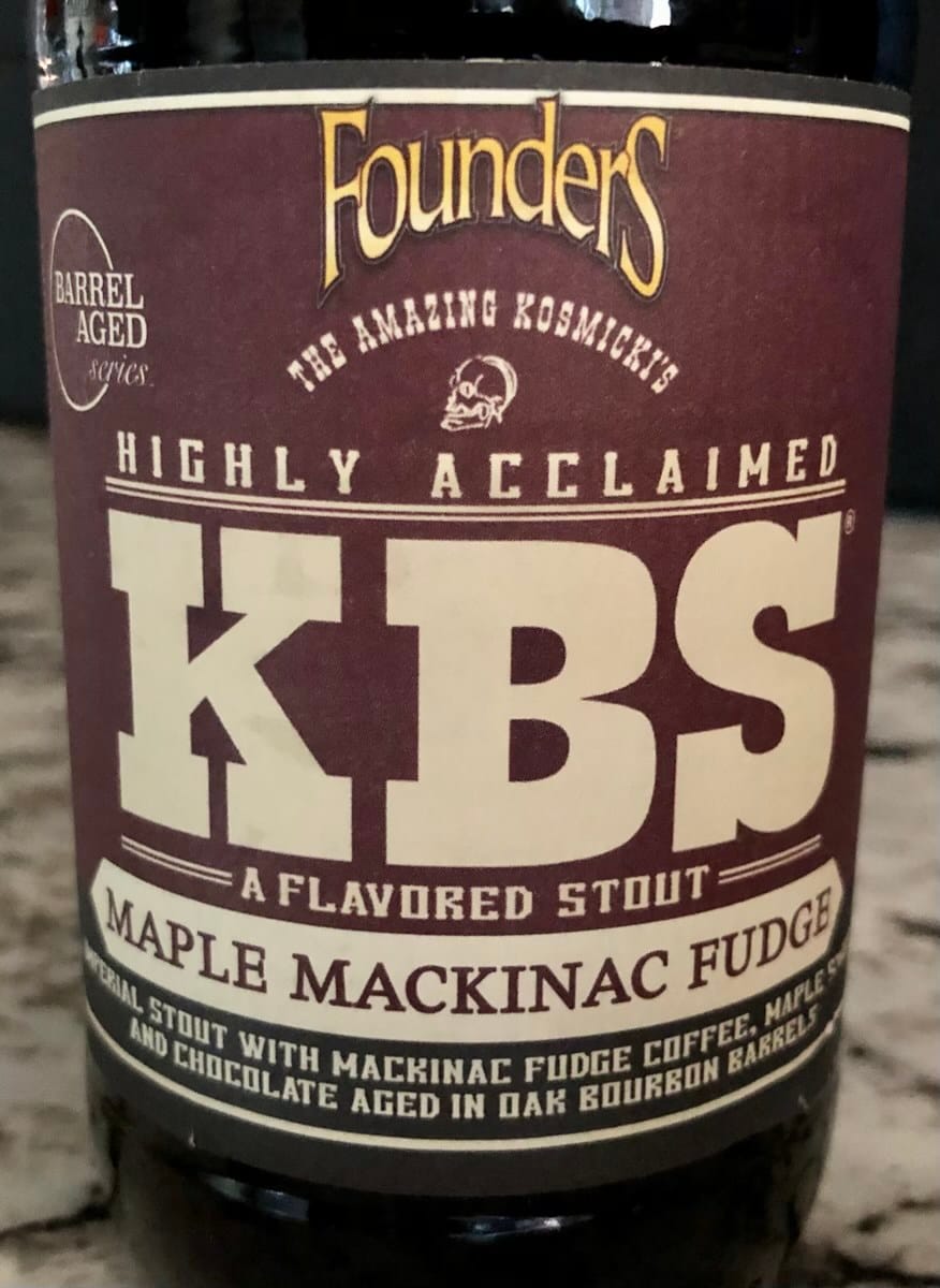 Founders KBS Maple Mackinac Fudge Stout Beer