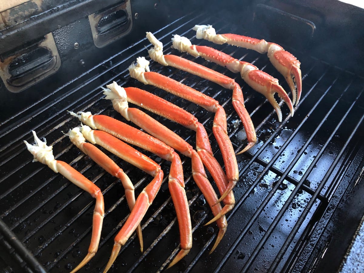 Snow Crab Legs in MAK 2 Star Side Smoker