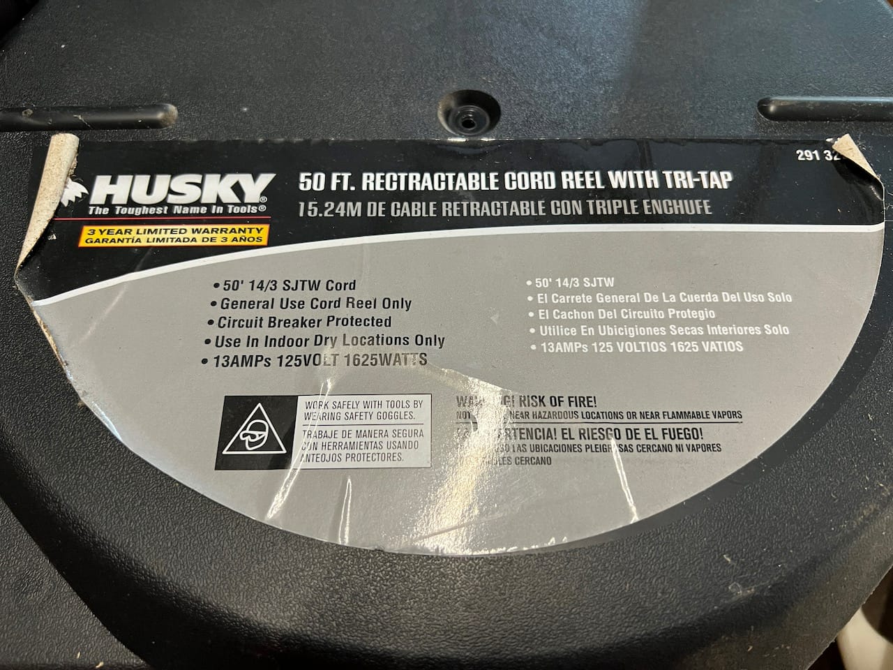 Husky 50 ft. Retractable Extension Cord Reel Review