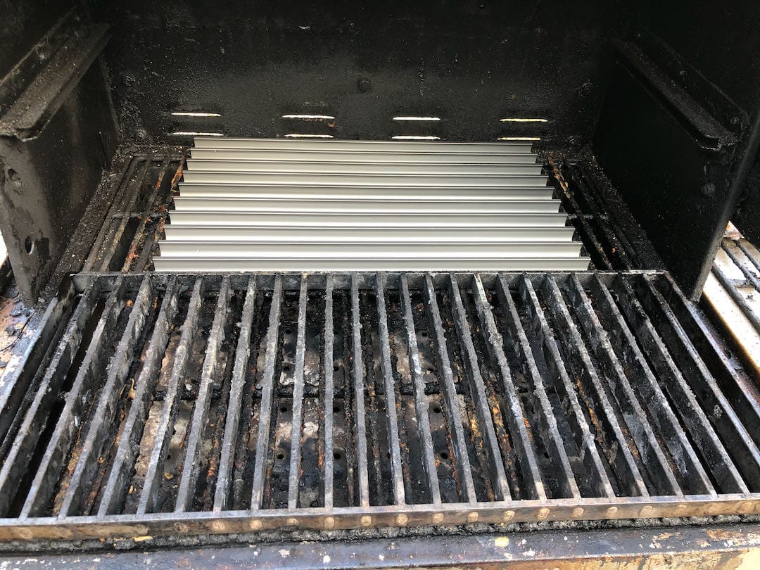 MAK Searing Grate on front and Grill Grate Brand Searing Grate in the rear.