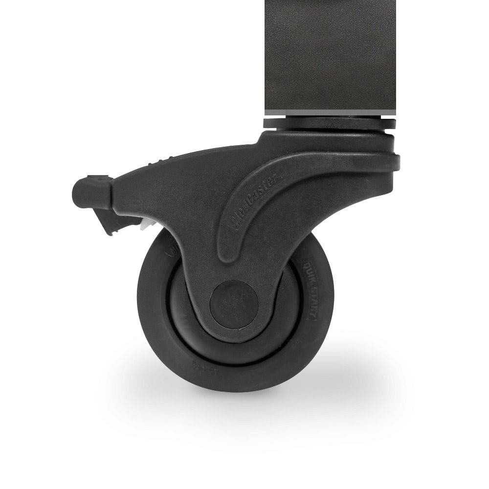 Swivel and locking medical grade casters found on MAK 2 Star pellet grill.