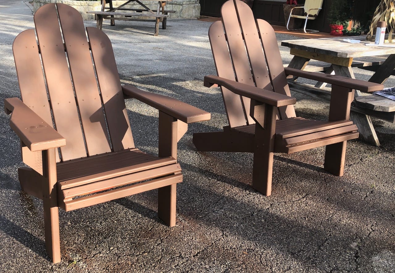 New wood adirondack chairs that eventually rotted out in under three years.