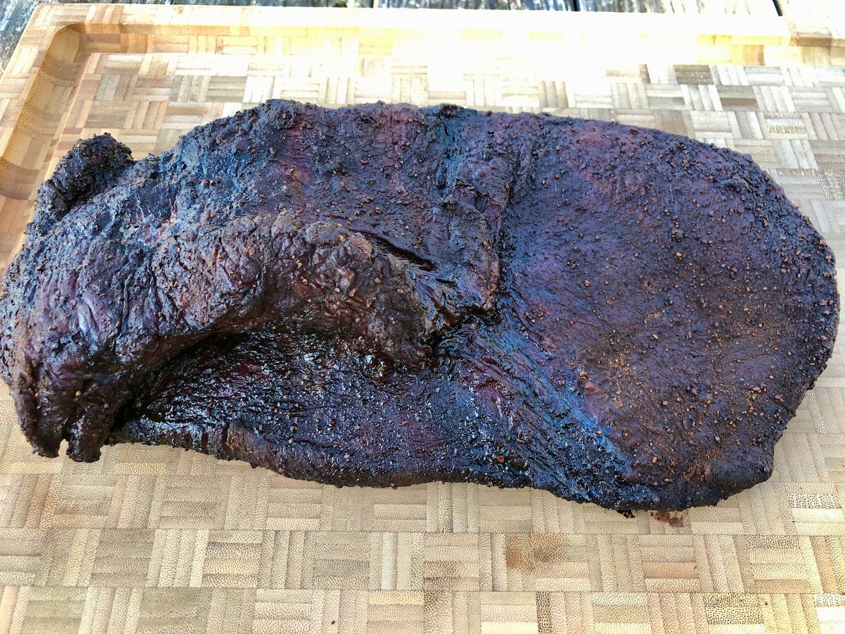 Piedmontese brisket rendered a beautiful bark.