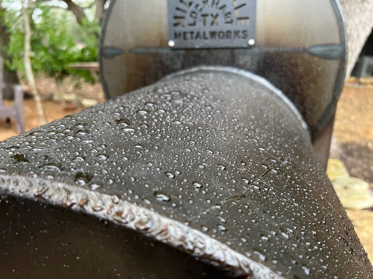 Water beading up on Mill Scale 94 firebox.