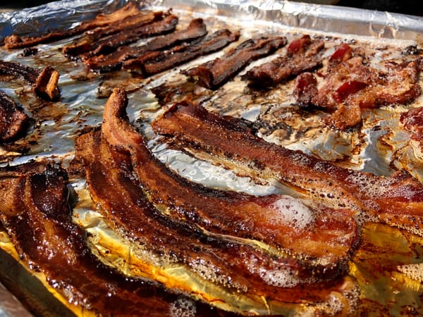 Cooking Bacon on MAK 2 Star Pellet Grill